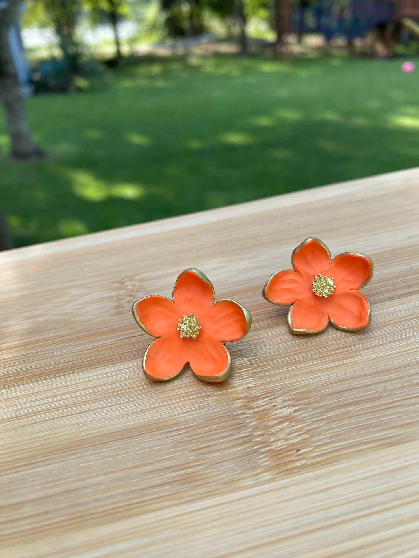 Gameday statement floral studs