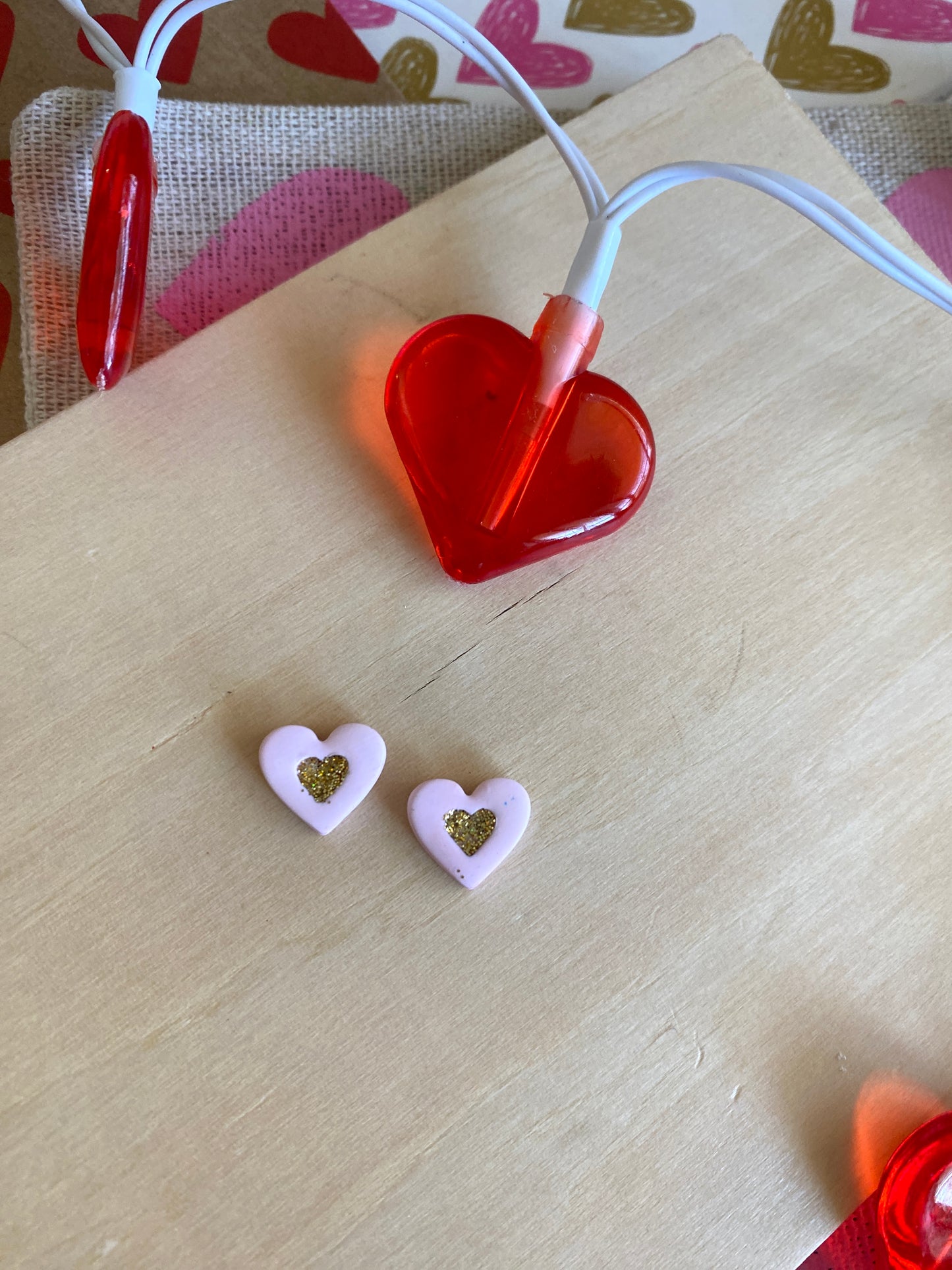 Glitter hearts