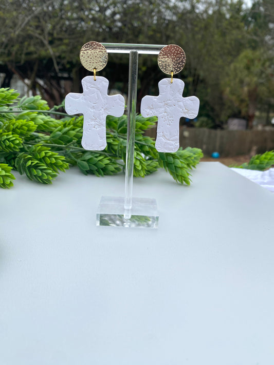 White and weathered crosses