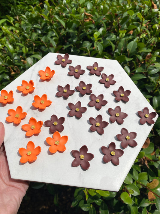 Gameday statement floral studs