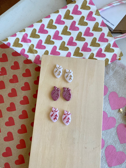 Anatomical heart studs