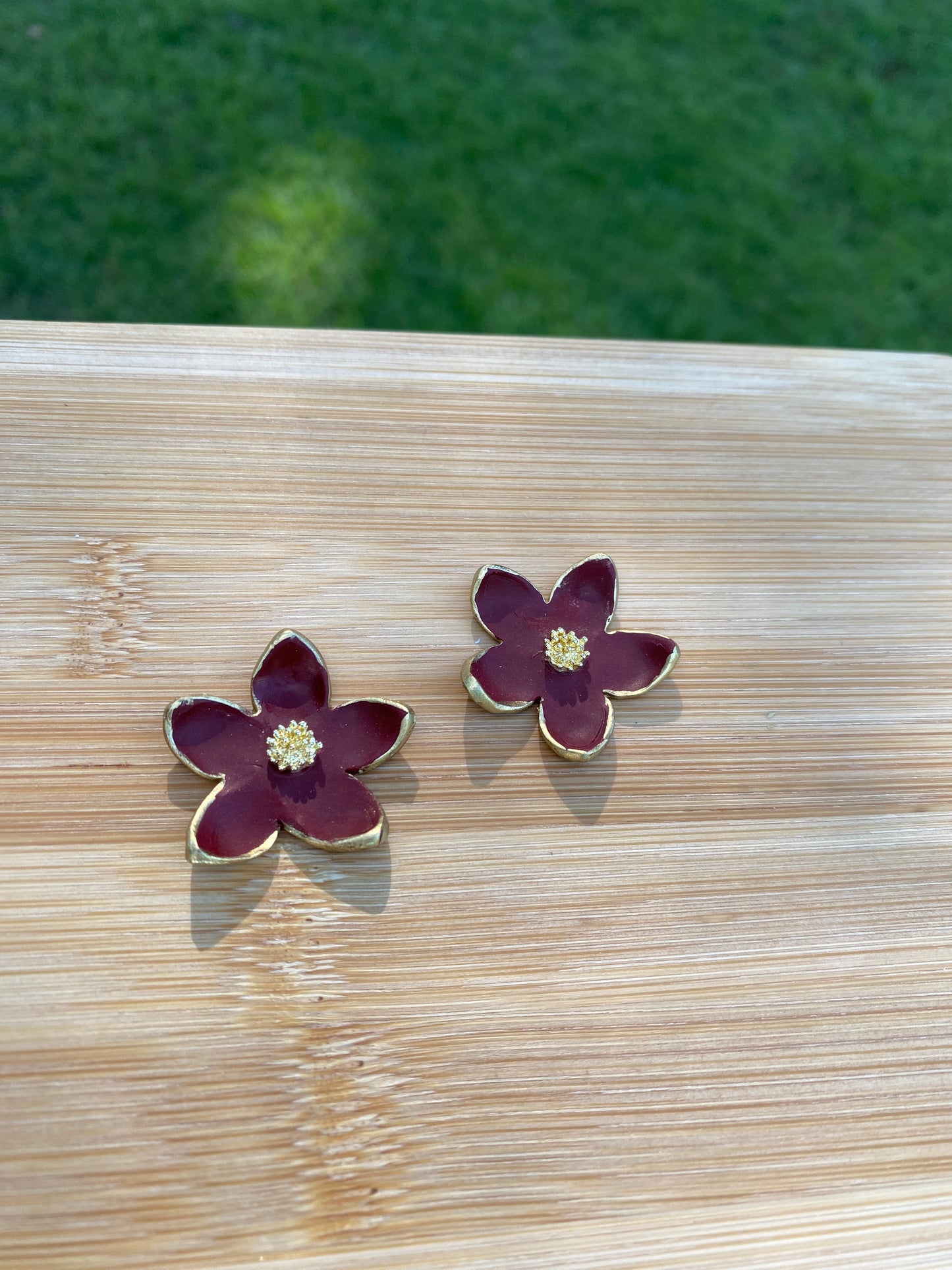 Gameday statement floral studs