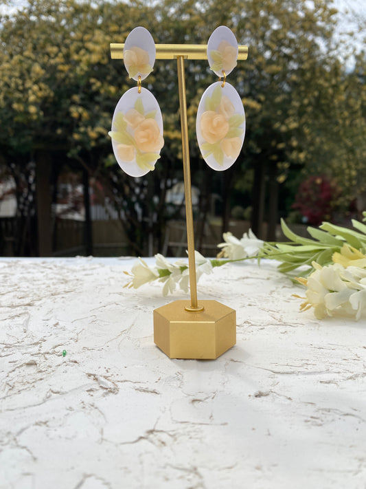 White and translucent florals